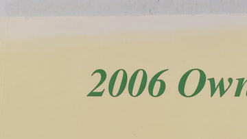 2006 Hyundai Tucson Owners Manual Book Guide OEM Used Auto Parts