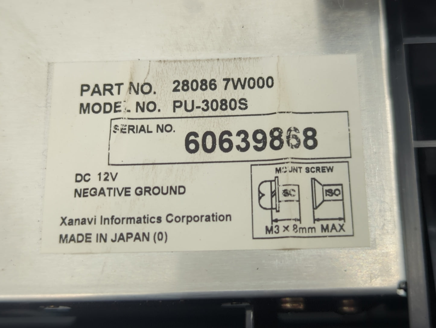 2005-2007 Infiniti G35 Information Display Screen - Oemusedautoparts1.com