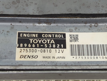 2006-2007 Lexus Is250 PCM Engine Control Computer ECU ECM PCU OEM P/N:89661-53821 275300-0810 Fits Fits 2006 2007 OEM Used Auto Parts