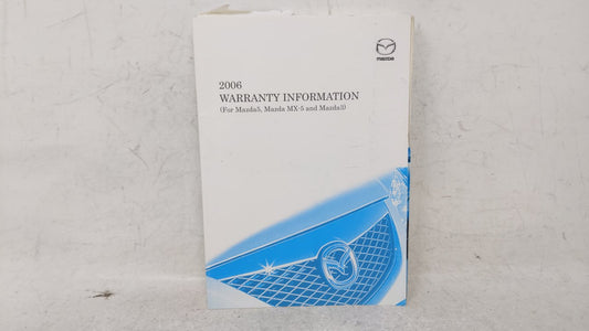 2006 Mazda 3 Owners Manual Book Guide OEM Used Auto Parts