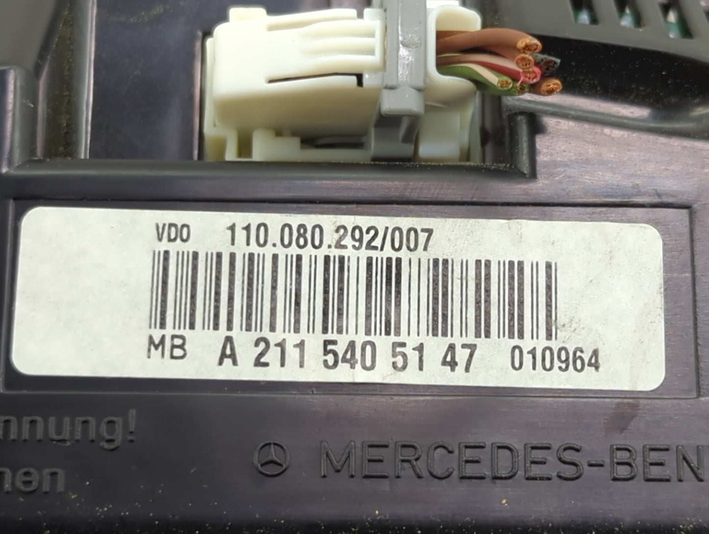 2006 Mercedes-Benz E350 Instrument Cluster Speedometer Gauges P/N:A 211 540 51 47 Miles: Fits OEM Used Auto Parts - Oemuseda