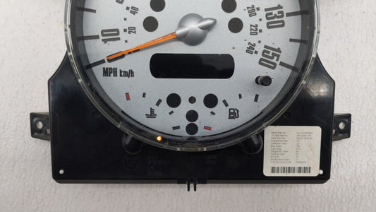 2006 Mini Cooper Instrument Cluster Speedometer Gauges P/N:6211-6966501 6211-6972078, 6978320, 6936284 Fits OEM Used Auto Parts