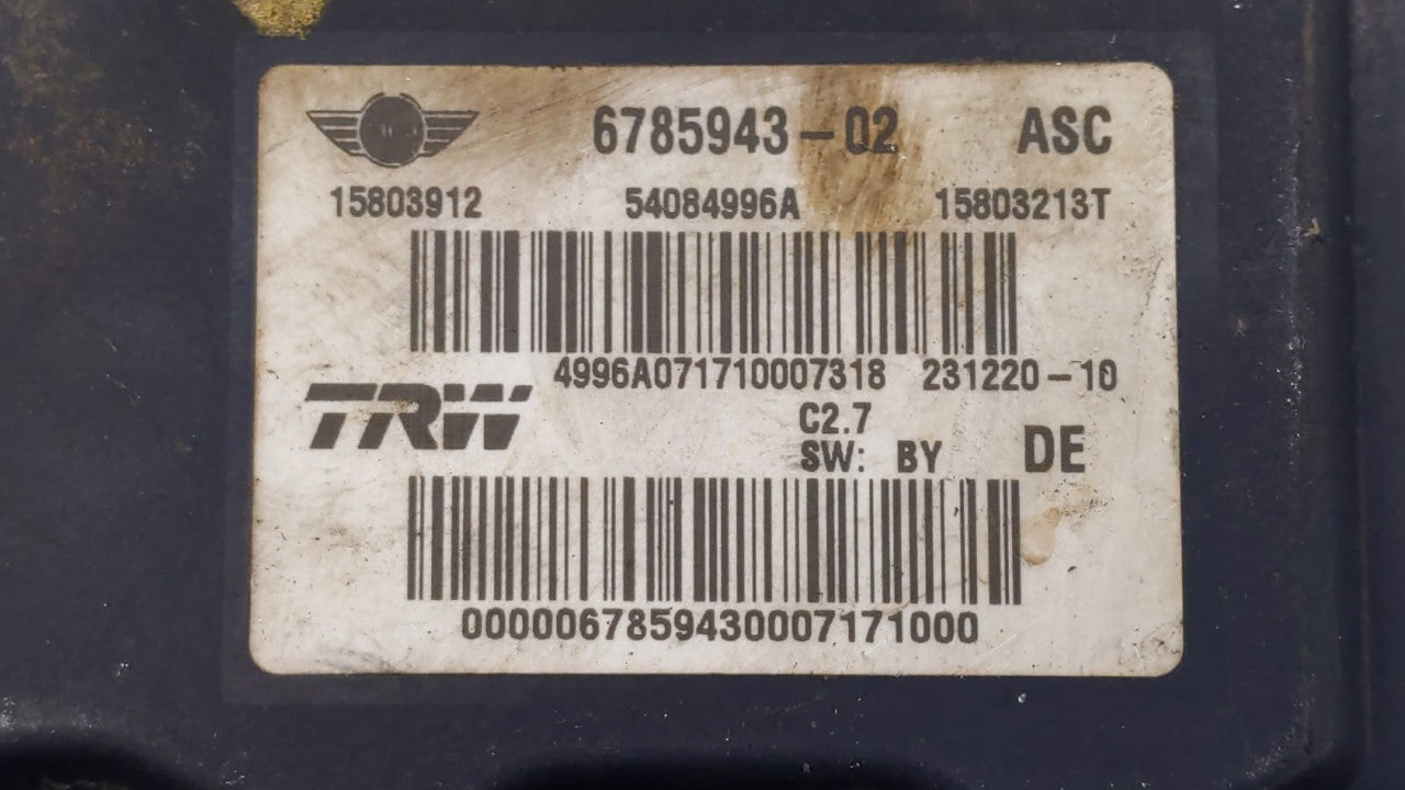 2006 Mini Cooper ABS Pump Control Module Replacement P/N:6780922 6780923, 6785943 Fits OEM Used Auto Parts - Oemusedautopart