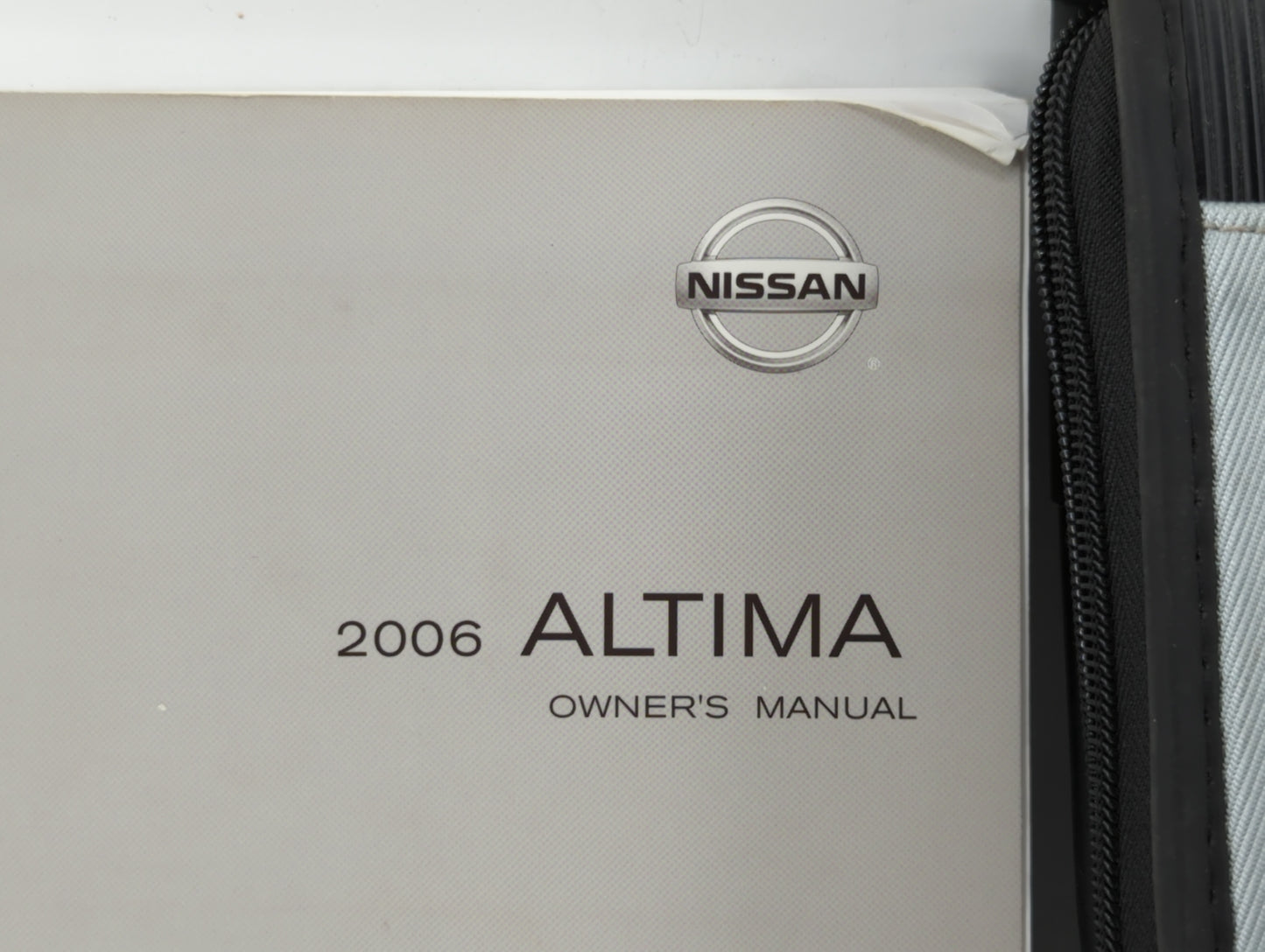 2006 Nissan Altima Owners Manual Book Guide OEM Used Auto Parts - Oemusedautoparts1.com