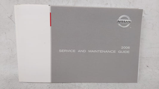 2006 Nissan Altima Owners Manual Book Guide OEM Used Auto Parts