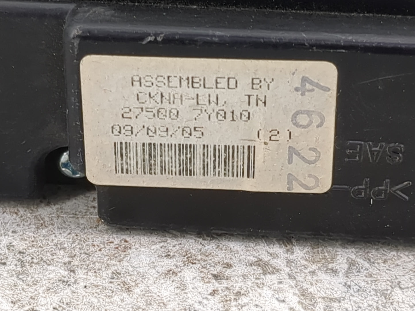 2004-2006 Nissan Maxima Climate Control Module Temperature AC/Heater Replacement P/N:27500 7Y010 Fits Fits 2004 2005 2006 OE