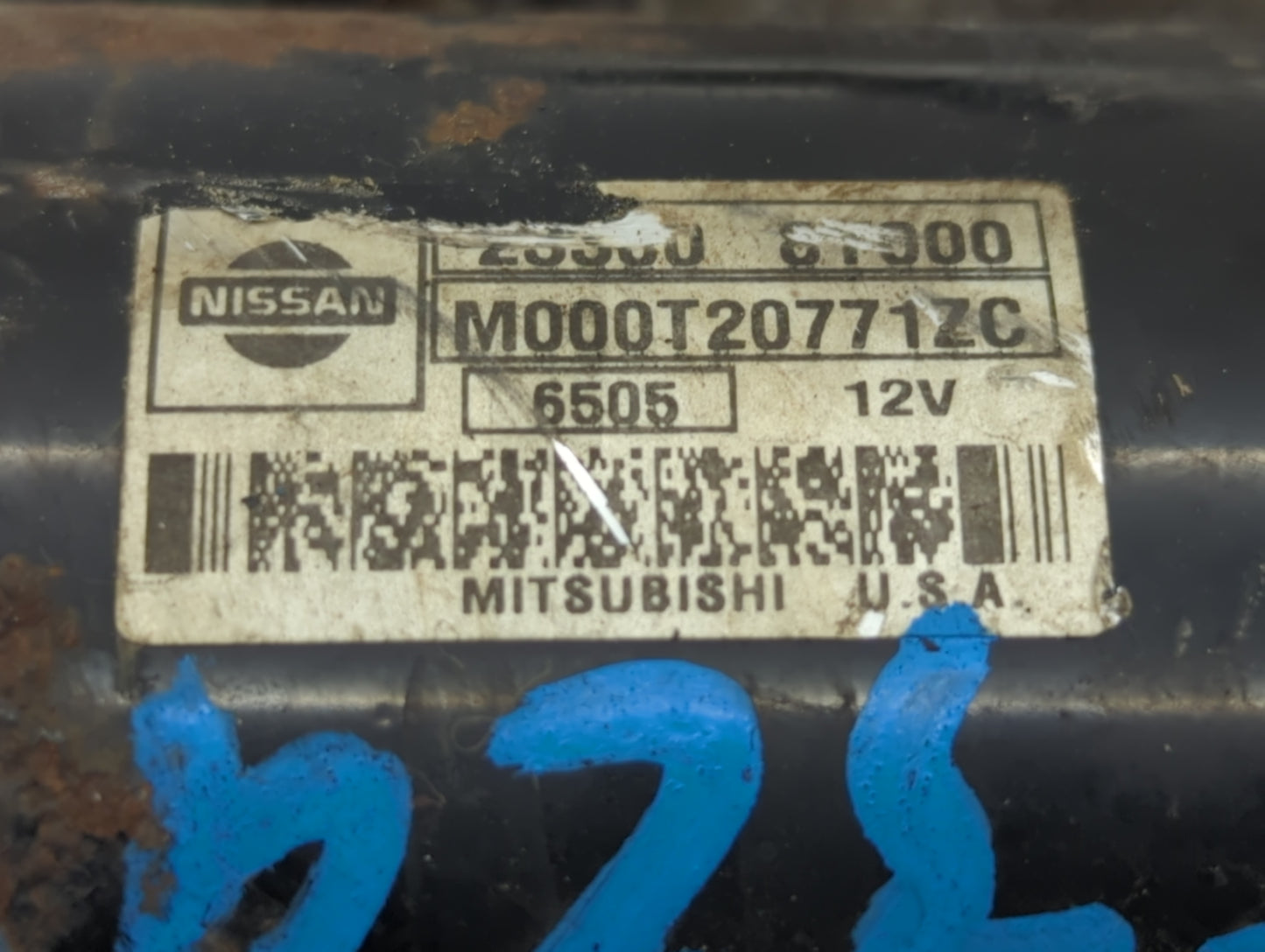 2004-2006 Nissan Maxima Car Starter Motor Solenoid OEM P/N:M000T20771ZC Fits Fits 2004 2005 2006 2007 2008 2009 OEM Used Aut