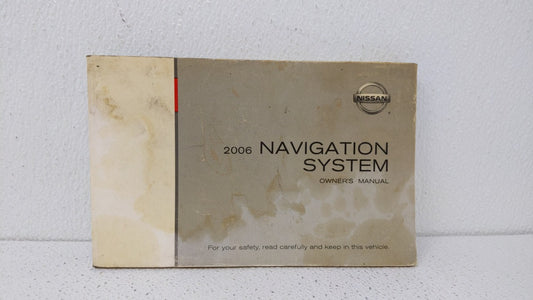 2006 Nissan Murano Owners Manual Book Guide OEM Used Auto Parts