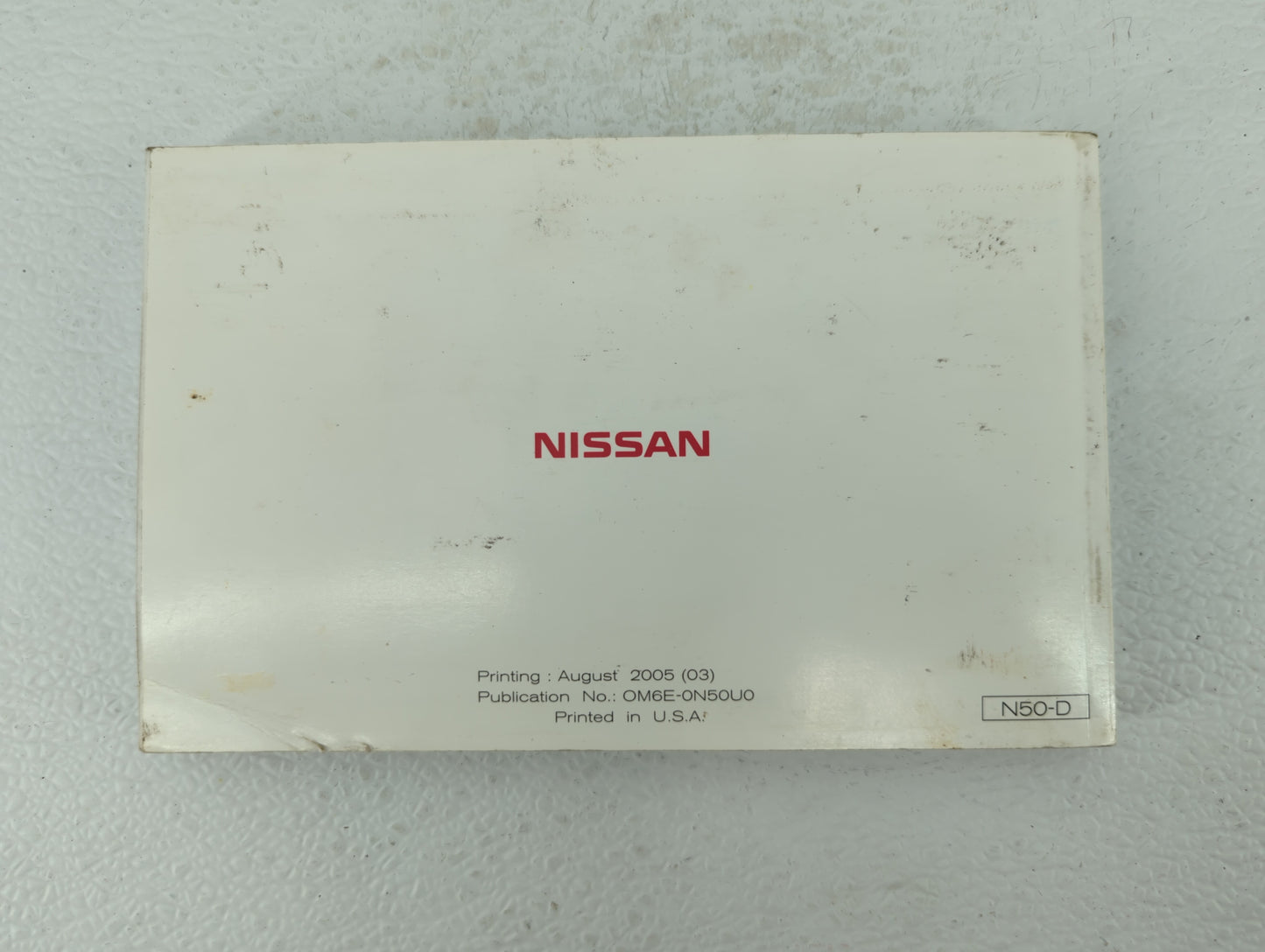 2006 Nissan Xterra Owners Manual Book Guide OEM Used Auto Parts - Oemusedautoparts1.com