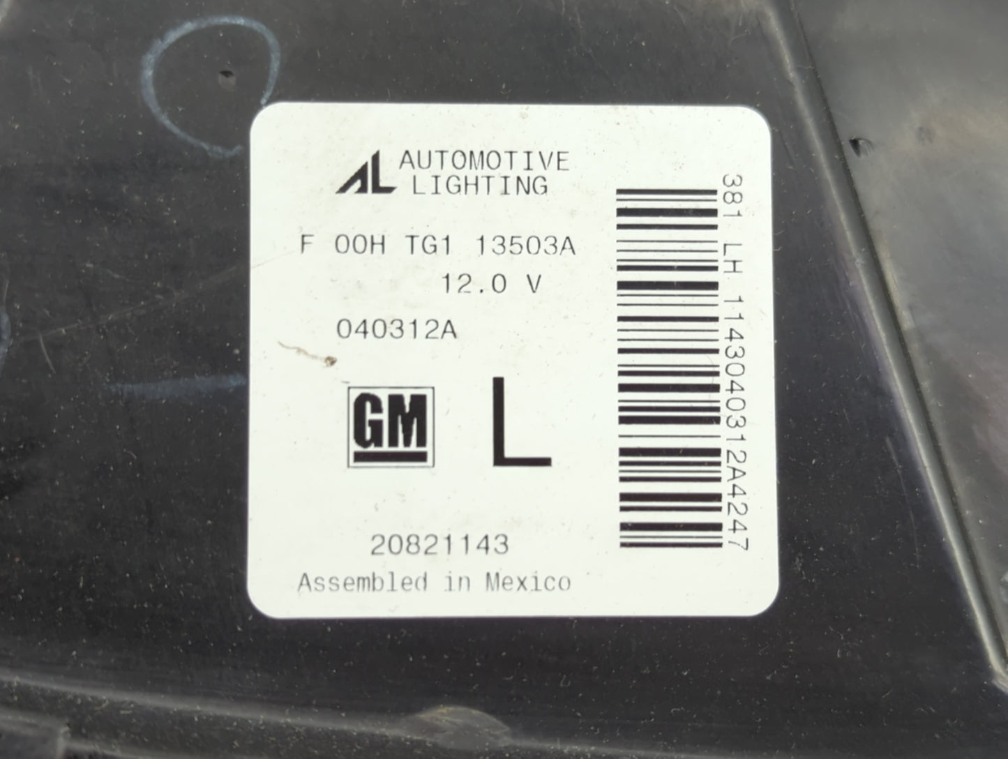 2005-2009 Pontiac G6 Driver Left Oem Head Light Headlight Lamp - Oemusedautoparts1.com
