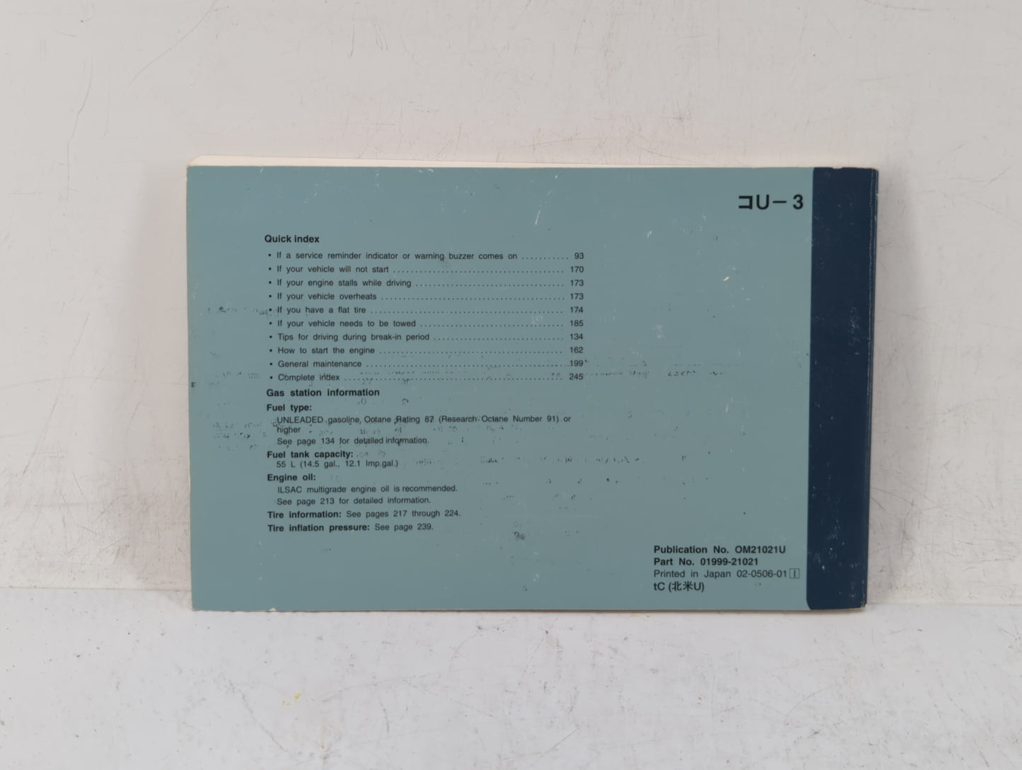 2006 Scion Tc Owners Manual Book Guide OEM Used Auto Parts - Oemusedautoparts1.com