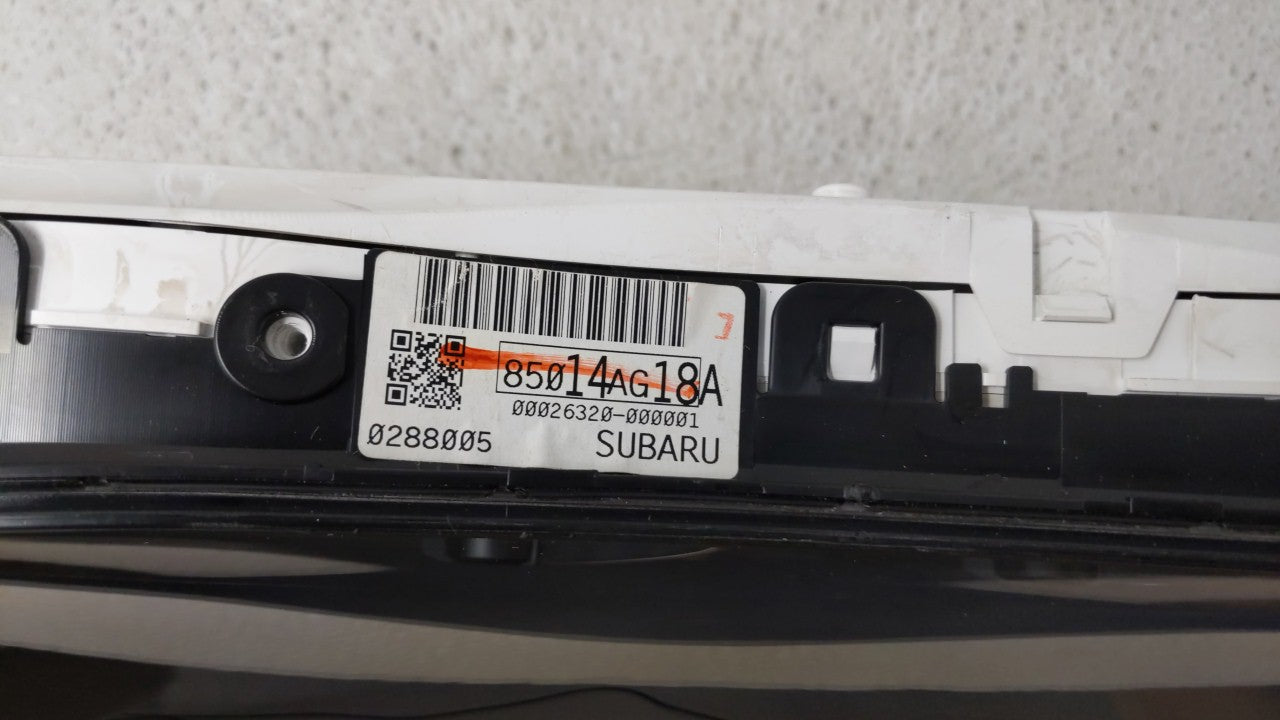 2006 Subaru Legacy Instrument Cluster Speedometer Gauges P/N:85014AG18A Fits OEM Used Auto Parts - Oemusedautoparts1.com