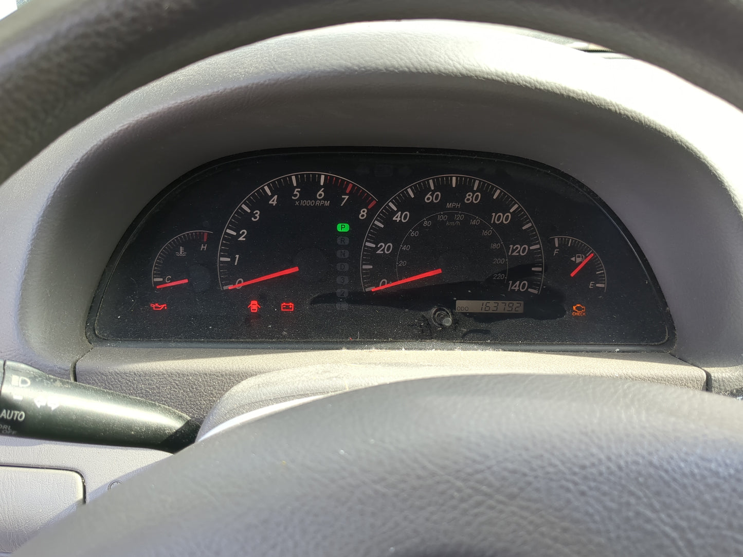 2005-2006 Toyota Camry Instrument Cluster Speedometer Gauges Fits Fits 2005 2006 OEM Used Auto Parts - Oemusedautoparts1.com