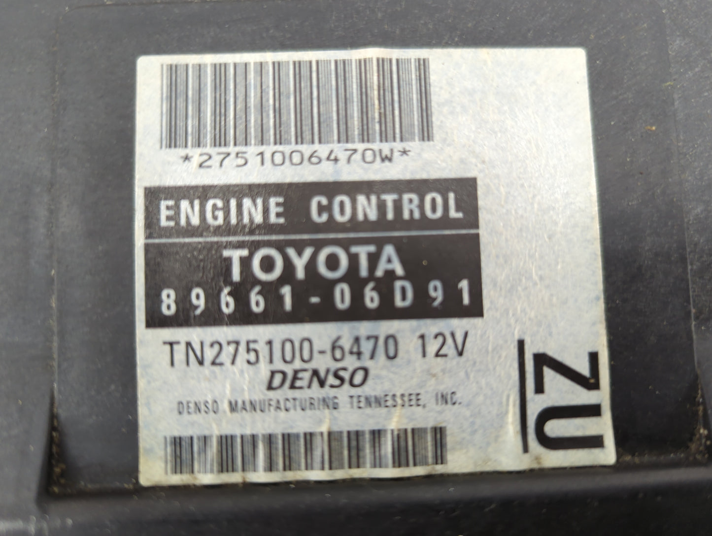 2005-2006 Toyota Camry PCM Engine Control Computer ECU ECM PCU OEM P/N:89661-06D91 TN275100-6470, 275100-6470 Fits Fits 2005