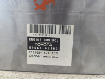 2004-2006 Toyota Prius PCM Engine Control Computer ECU ECM PCU OEM P/N:89661-47100 275100-1621 Fits Fits 2004 2005 2006 OEM Used Auto Parts