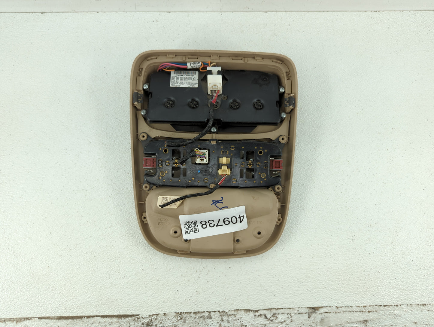 2004-2010 Toyota Sienna Overhead Roof Console Interior Dome Light Beige - Oemusedautoparts1.com