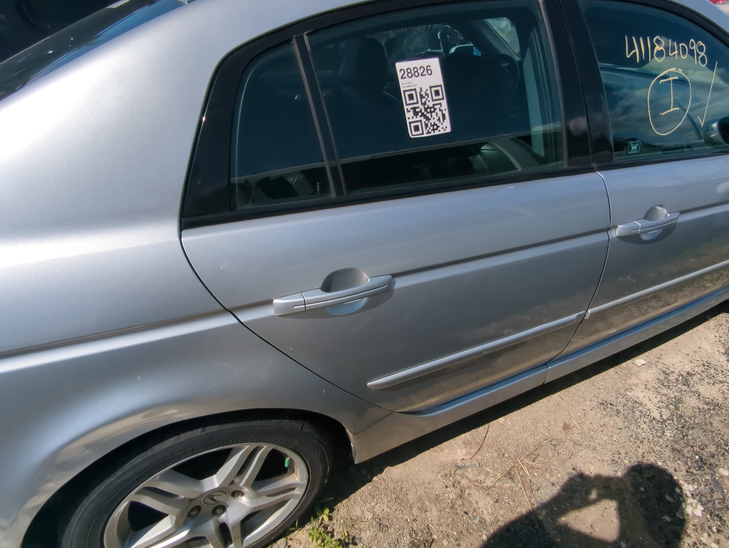 2004-2008 Acura Tl Passenger Rear Door Oem - Oemusedautoparts1.com