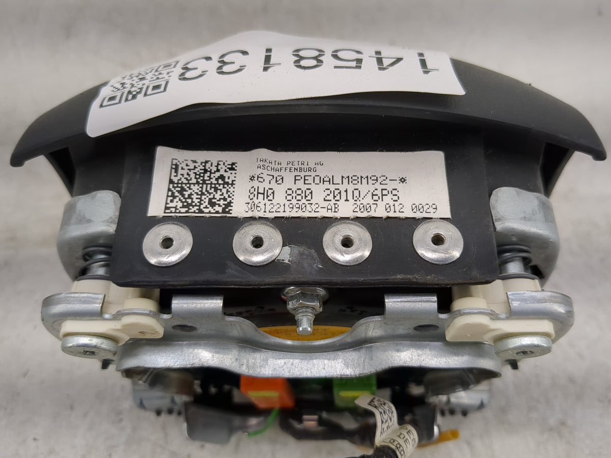 2007-2009 Audi A4 Air Bag Driver Left Steering Wheel Mounted Black 1458133 - Oemusedautoparts1.com