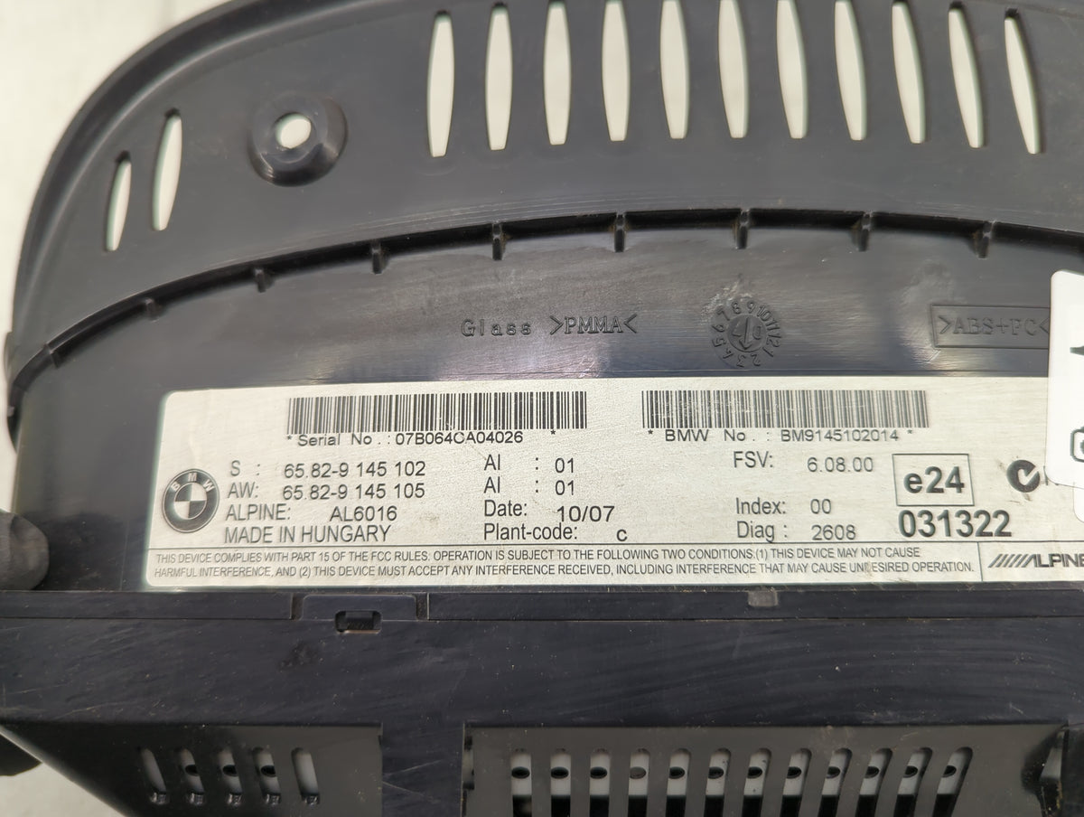 Bmw 328 Information Radio Display Screen - Oemusedautoparts1.com