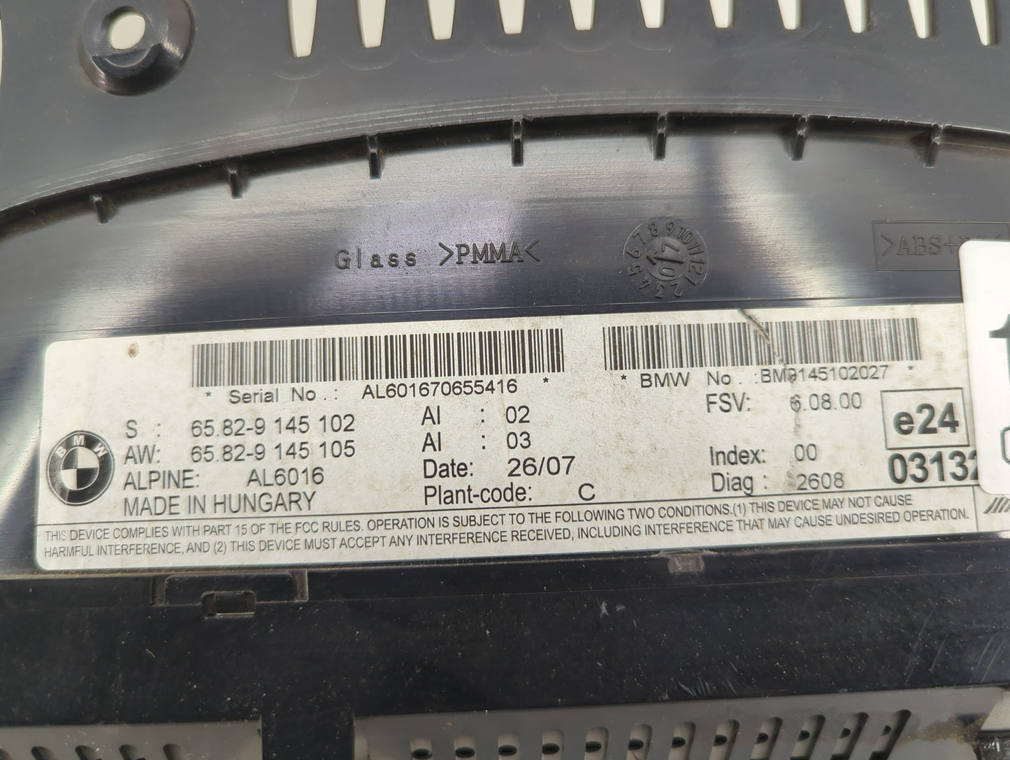 2007-2008 Bmw 335i Information Display Screen - Oemusedautoparts1.com