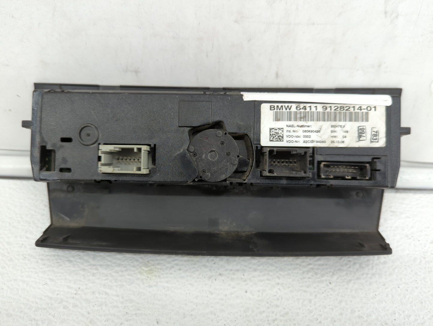 2007-2009 Bmw 335i Climate Control Module Temperature AC/Heater Replacement P/N:6411 9128214 6411 9182287-01 Fits OEM Used A