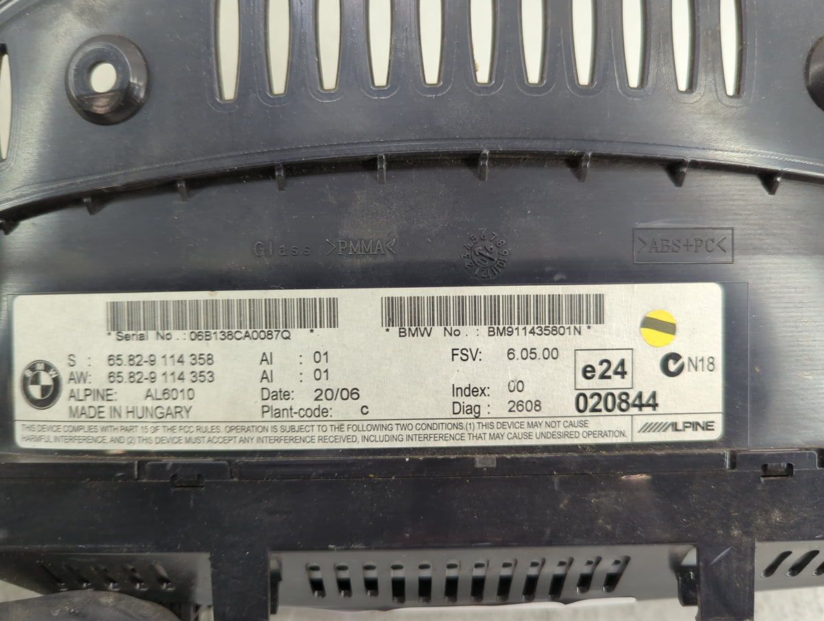 2007 Bmw 525 Information Radio Display Screen - Oemusedautoparts1.com