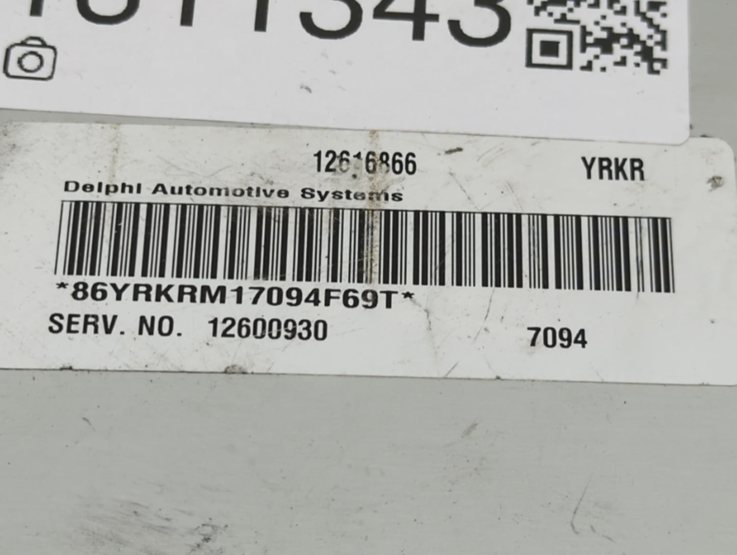 2006-2008 Buick Lucerne PCM Engine Control Computer ECU ECM PCU OEM P/N:12616866 Fits Fits 2006 2007 2008 2009 OEM Used Auto