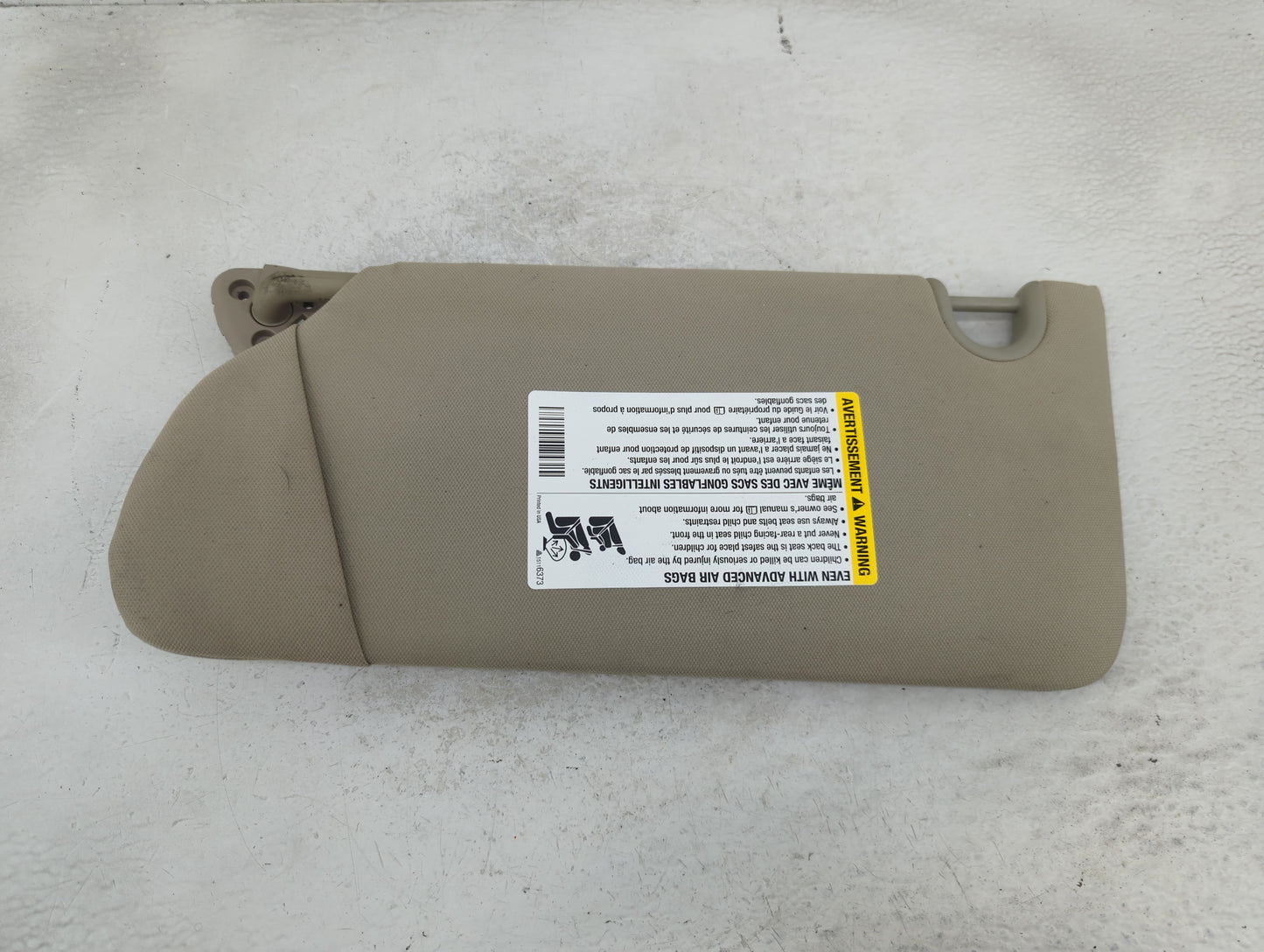 2006-2011 Buick Lucerne Sun Visor Shade Replacement Passenger Right Mirror Fits Fits 2006 2007 2008 2009 2010 2011 OEM Used