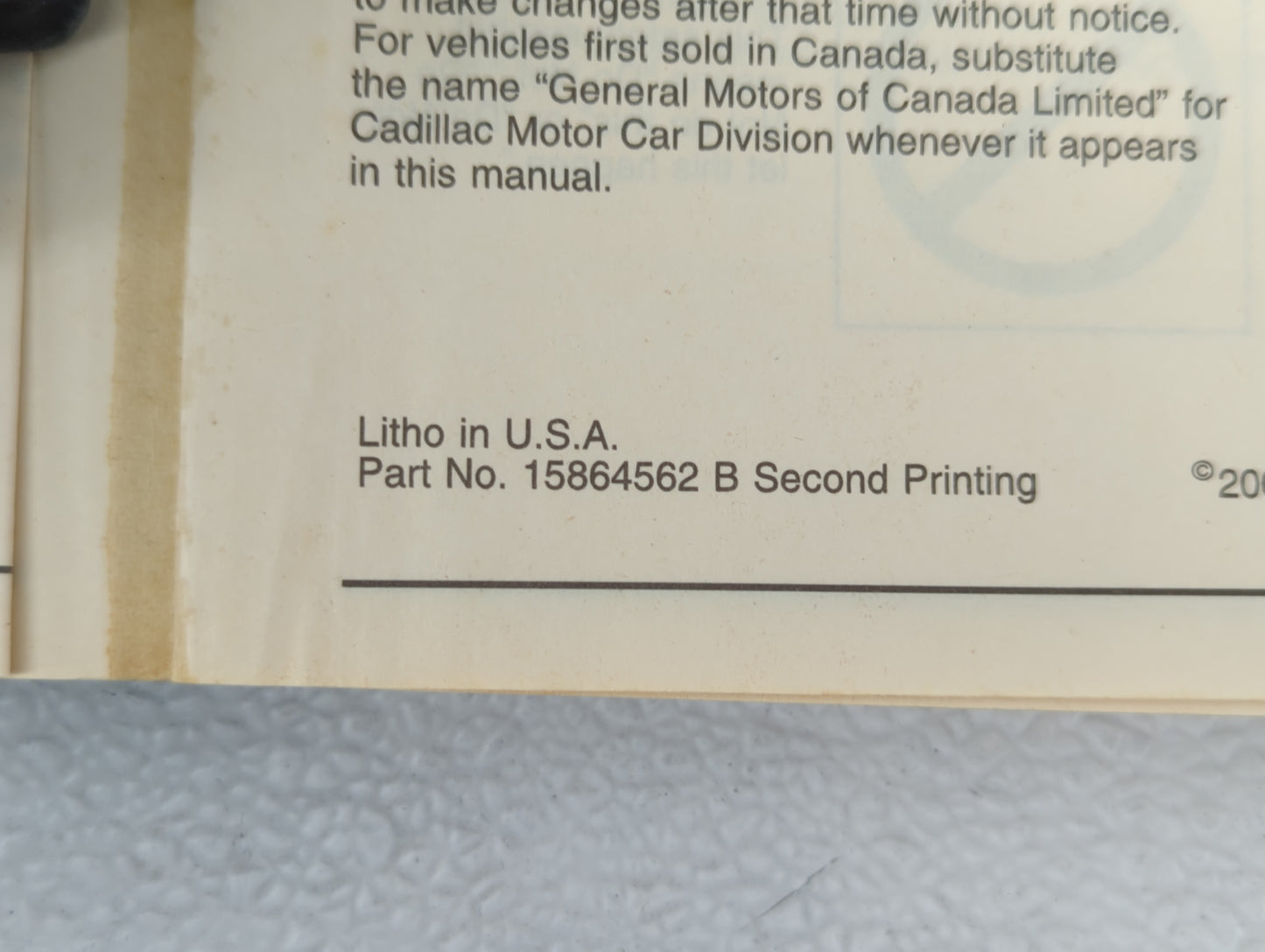 2007 Cadillac Cts Owners Manual Book Guide OEM Used Auto Parts - Oemusedautoparts1.com