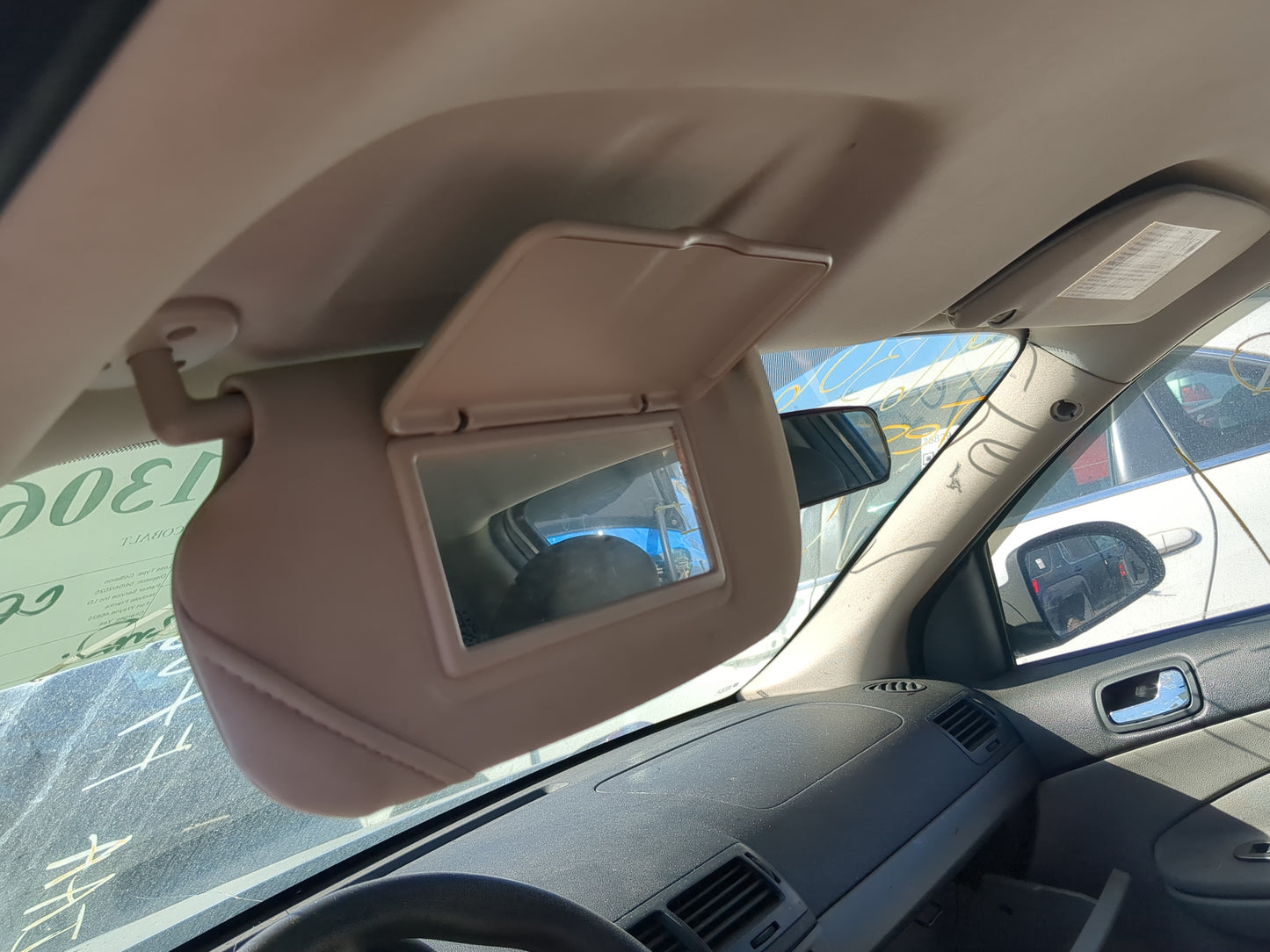 2005-2010 Chevrolet Cobalt Sun Visor Shade Replacement Driver Left Mirror Fits Fits 2005 2006 2007 2008 2009 2010 OEM Used A