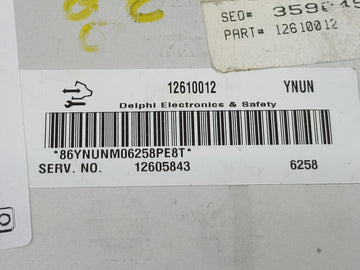 2007 Chevrolet Cobalt PCM Engine Control Computer ECU ECM PCU OEM P/N:12610012 Fits OEM Used Auto Parts
