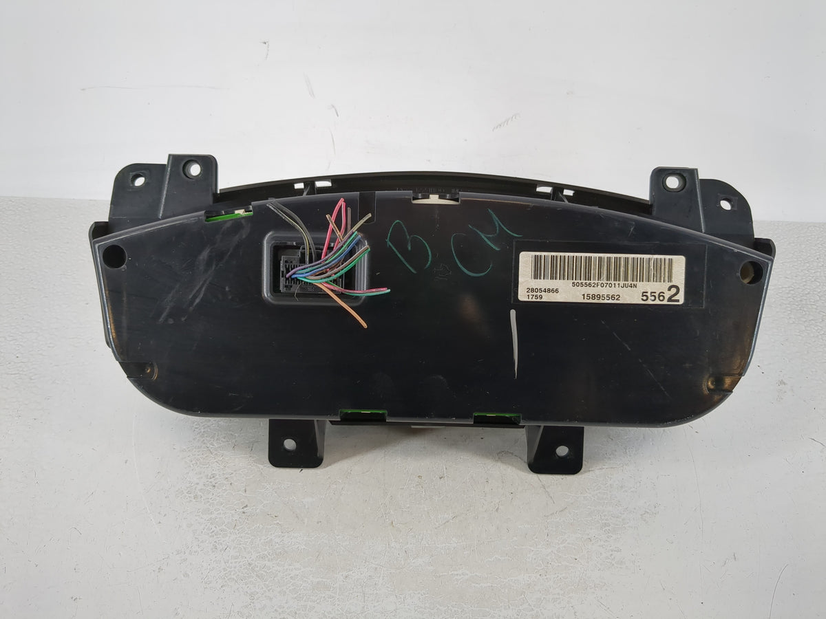 2007 Chevrolet Impala Instrument Cluster Speedometer Gauges P/N:15895562 Miles:158K Fits OEM Used Auto Parts - Oemusedautopa