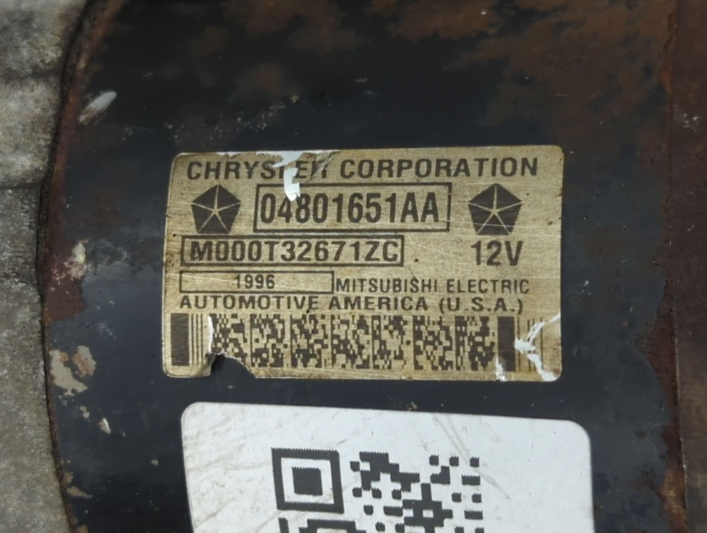 2007-2010 Chrysler 300 Car Starter Motor Solenoid OEM P/N:04801651AA Fits Fits 2007 2008 2009 2010 OEM Used Auto Parts - Oem