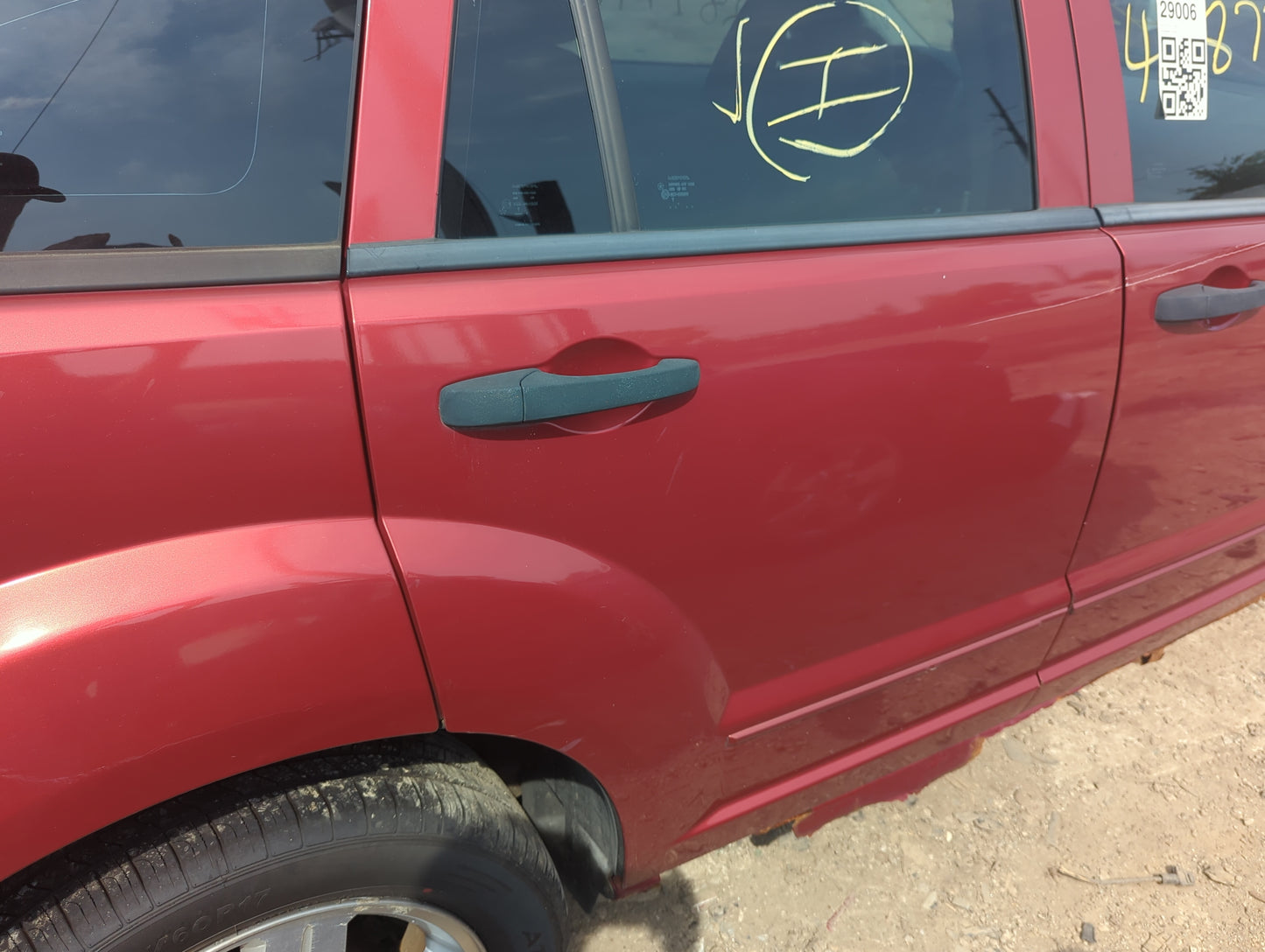 2007-2010 Dodge Caliber Passenger Rear Door Oem - Oemusedautoparts1.com