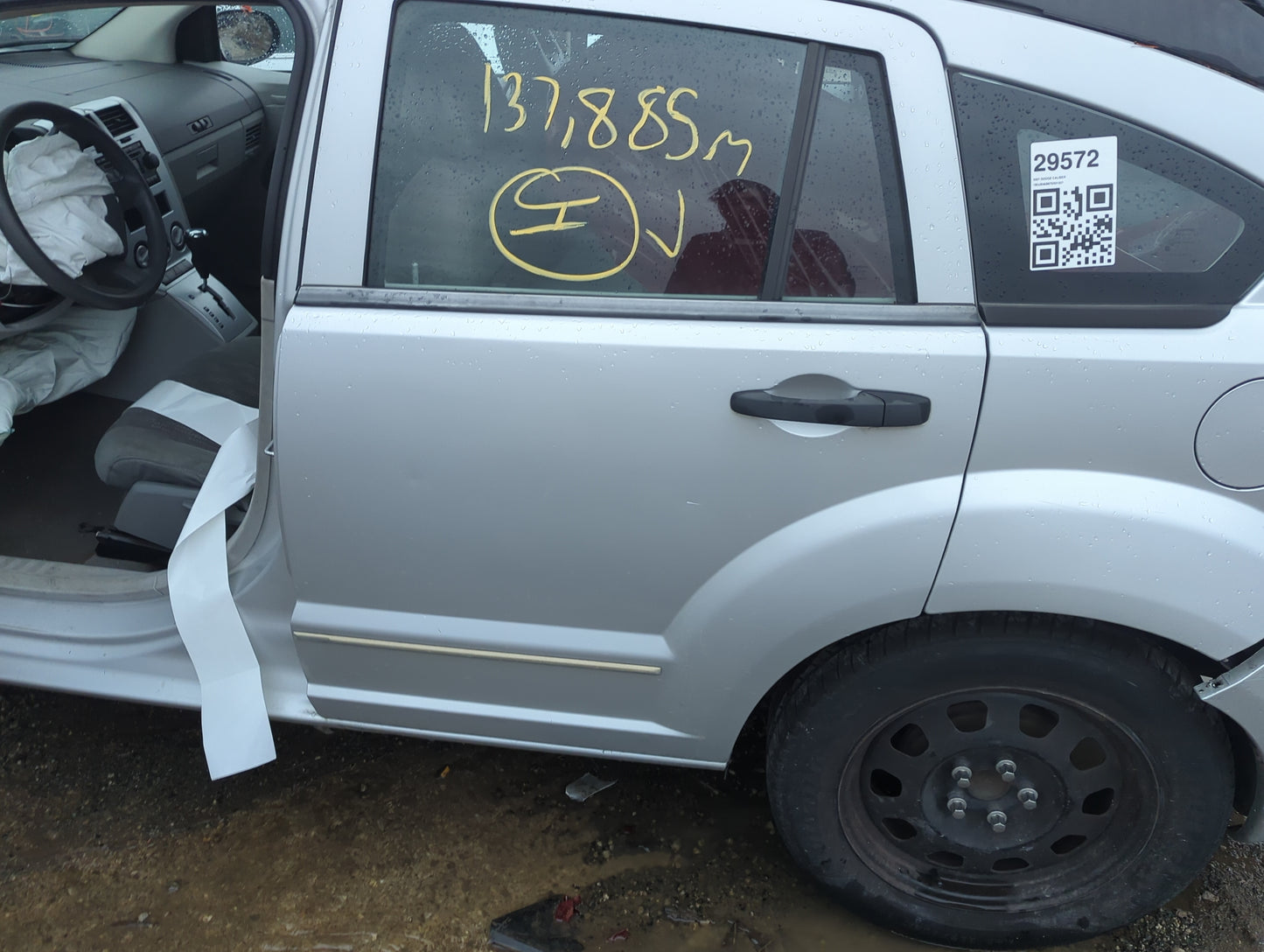 2007-2010 Dodge Caliber Driver Rear Door Oem 1279457 - Oemusedautoparts1.com