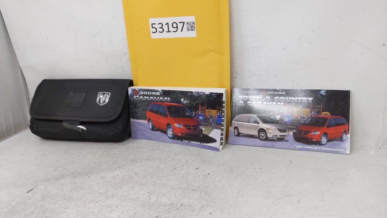 2007 Dodge Caravan Owners Manual Book Guide OEM Used Auto Parts - Oemusedautoparts1.com
