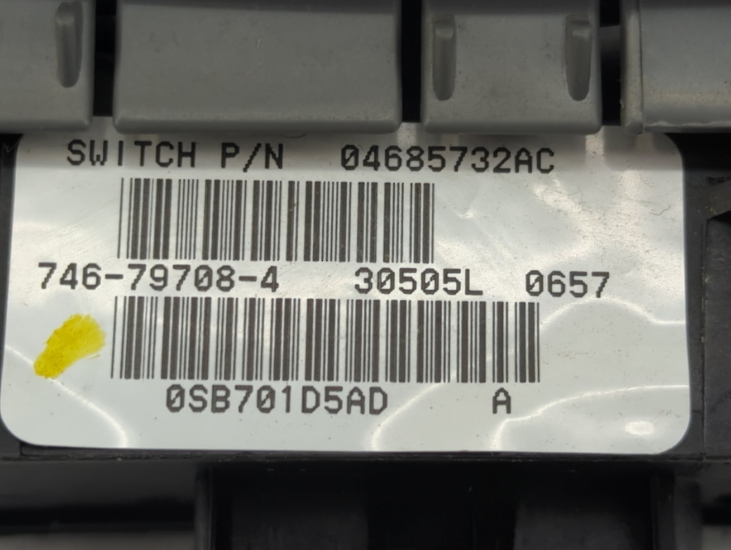 2004-2007 Dodge Caravan Master Power Window Switch Replacement Driver Side Left Fits Fits 2004 2005 2006 2007 OEM Used Auto