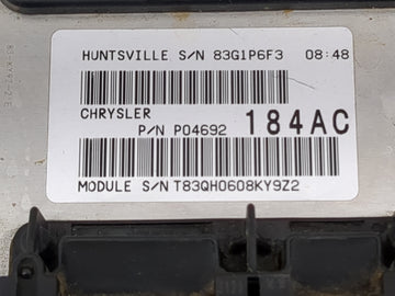 2007 Dodge Durango Body Control Module Bcm P04692184ac|p04692186ac