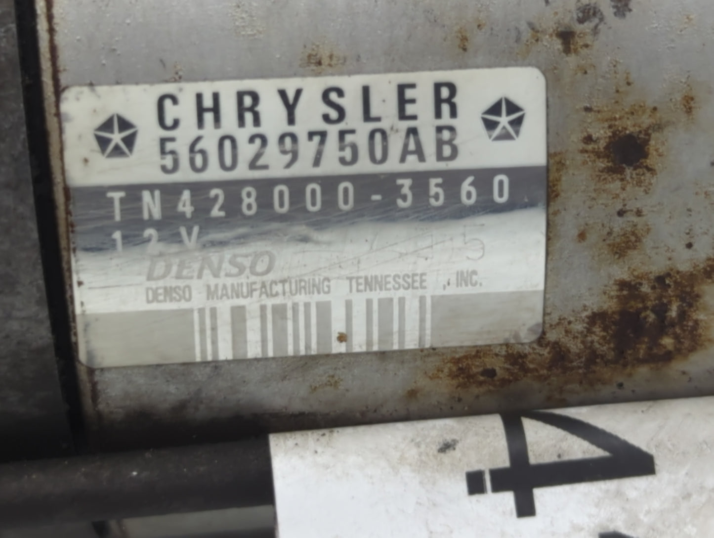 2004-2009 Dodge Durango Car Starter Motor Solenoid OEM P/N:TN428000-3560 56029750AB Fits Fits 2004 2005 2006 2007 2008 2009