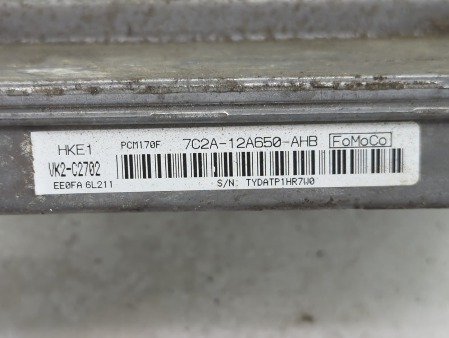 2007-2008 Ford E-250 PCM Engine Control Computer ECU ECM PCU OEM P/N:7C2A-12A650-AHB Fits Fits 2007 2008 OEM Used Auto Parts