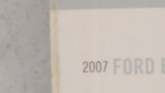 2007 Ford Edge Owners Manual Book Guide OEM Used Auto Parts