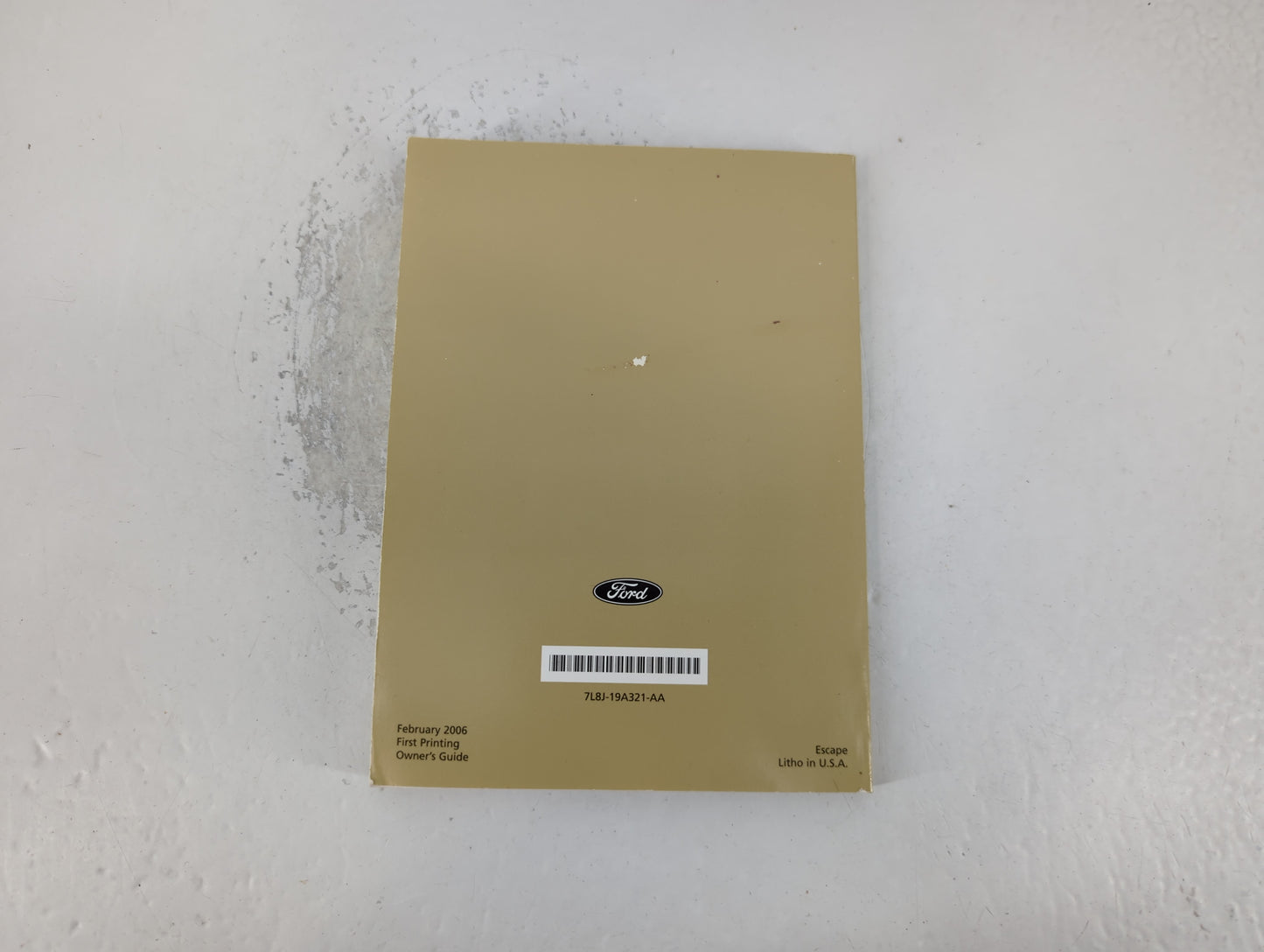 2007 Ford Escape Owners Manual Book Guide P/N:7L8J-19A321-AA OEM Used Auto Parts - Oemusedautoparts1.com