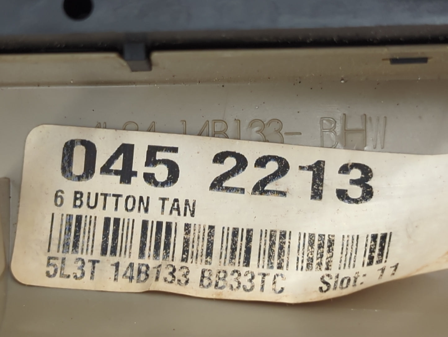 2007 Ford F150 Master Power Window Switch Replacement Driver Side Left P/N:5L3T 14B133 BB33TC 5L3T-14B133-BHW Fits OEM Used