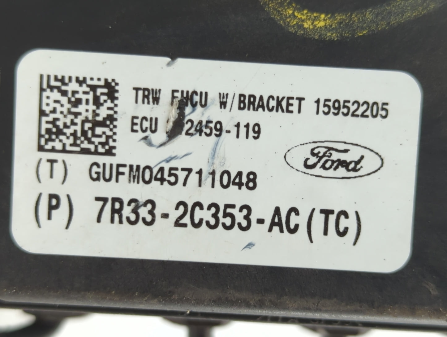 2007-2009 Ford Mustang ABS Pump Control Module Replacement P/N:7R33-2C353-AC Fits Fits 2007 2008 2009 OEM Used Auto Parts -