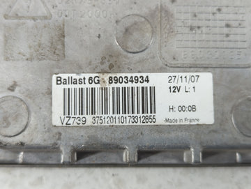 2007-2011 Gmc Acadia Headlight Ballast Head Light