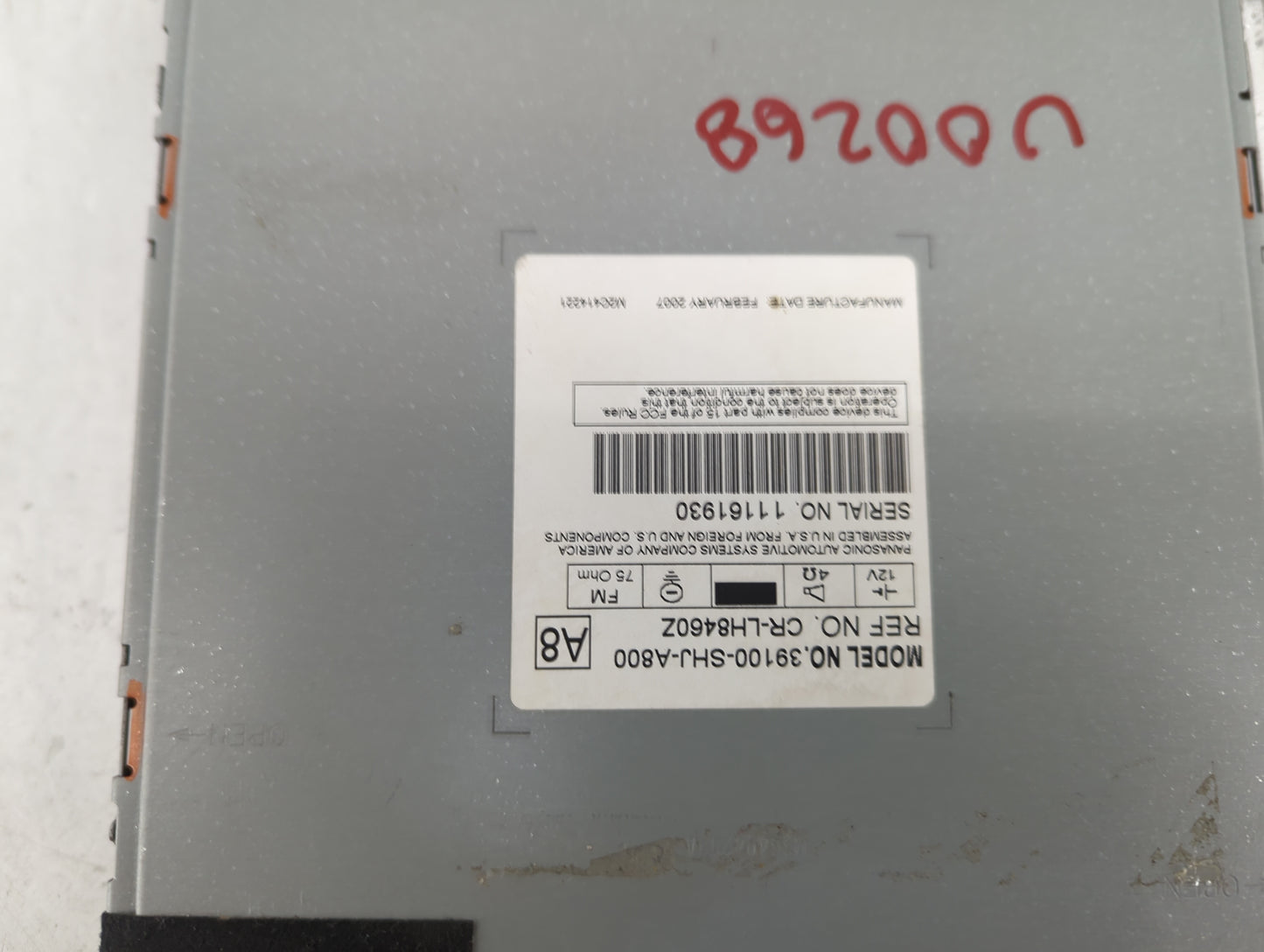 2005-2010 Honda Odyssey Radio AM FM Cd Player Receiver Replacement P/N:39100-SHJ-A800 Fits Fits 2005 2006 2007 2008 2009 201