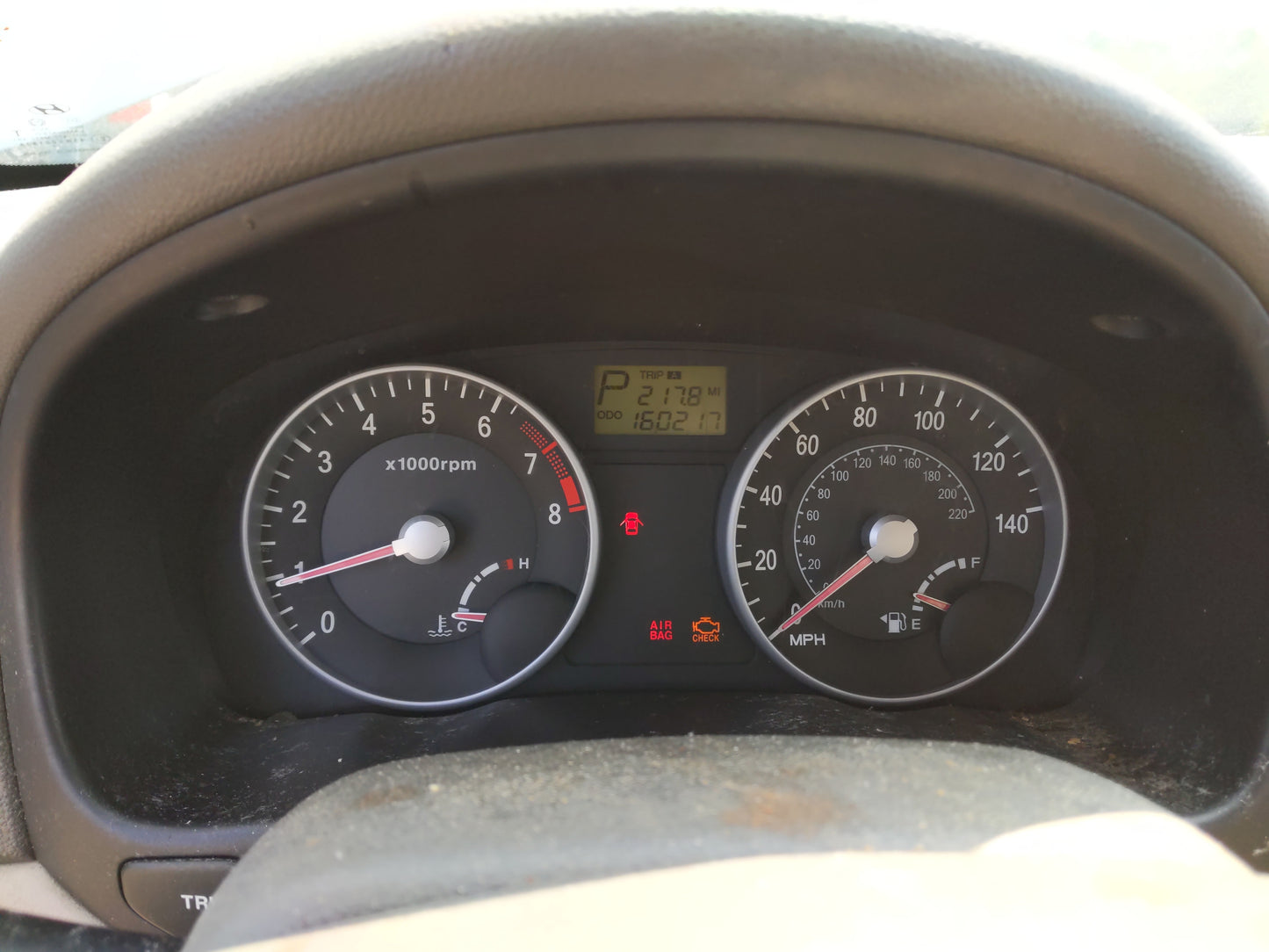 2006-2008 Hyundai Accent Instrument Cluster Speedometer Gauges Fits Fits 2006 2007 2008 OEM Used Auto Parts - Oemusedautopar