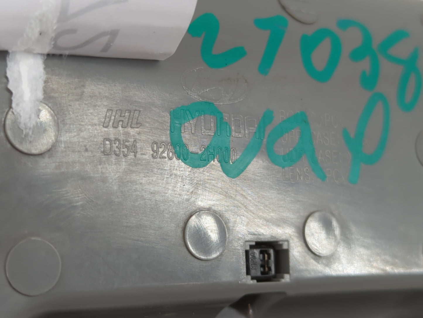 2007 Hyundai Elantra Overhead Roof Console - Oemusedautoparts1.com
