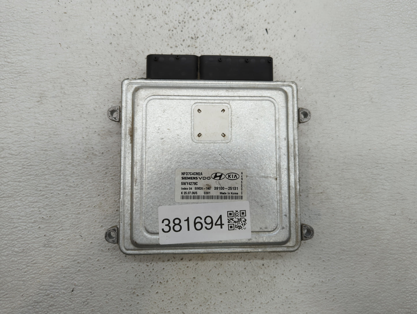 2007 Hyundai Sonata Radio AM FM Cd Player Receiver Replacement P/N:39100-25131 Fits OEM Used Auto Parts - Oemusedautoparts1.