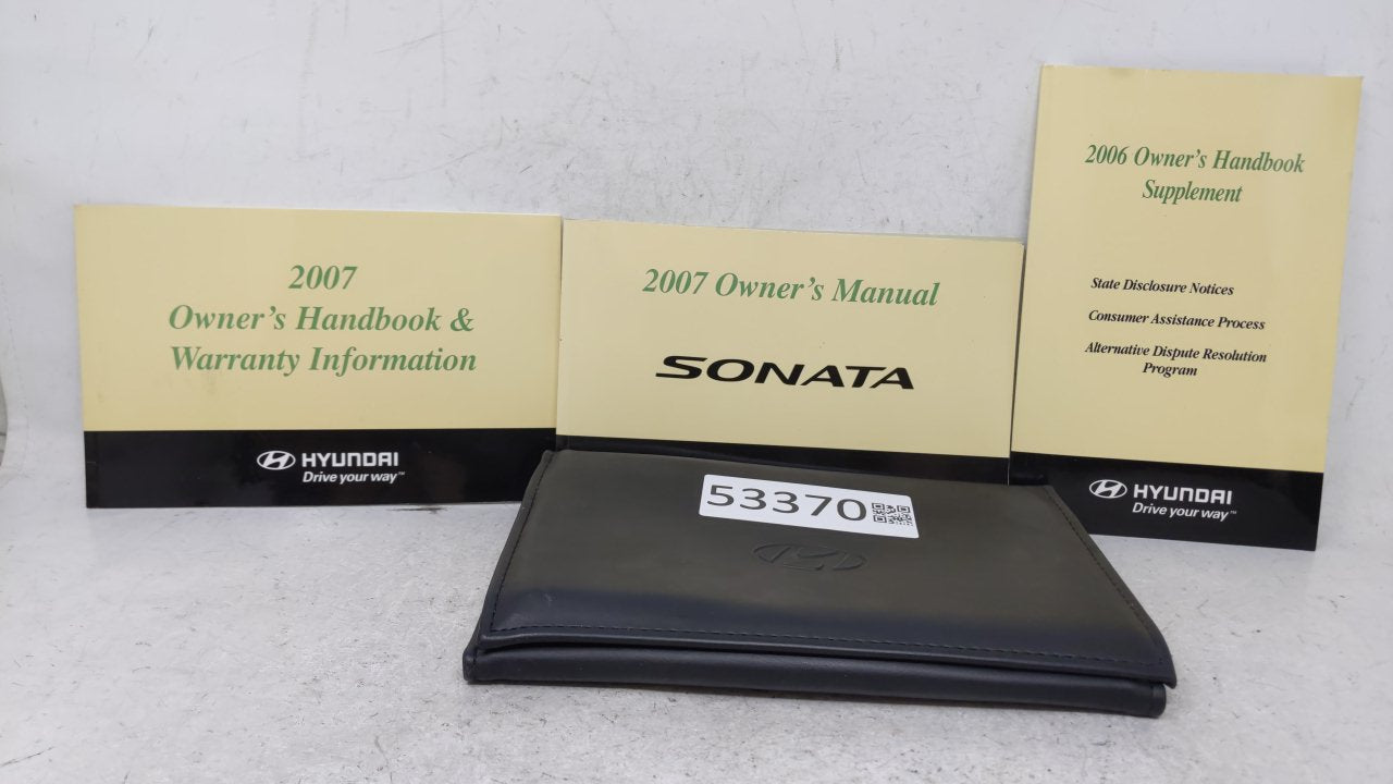 2007 Hyundai Sonata Owners Manual Book Guide OEM Used Auto Parts - Oemusedautoparts1.com